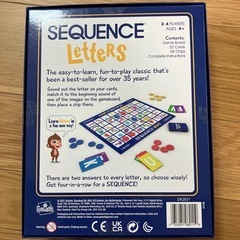 英語ボードゲーム　SEQUENCE LETTERSの画像