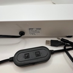 新品　LEDライト付き　PC モニター用スピーカーの画像