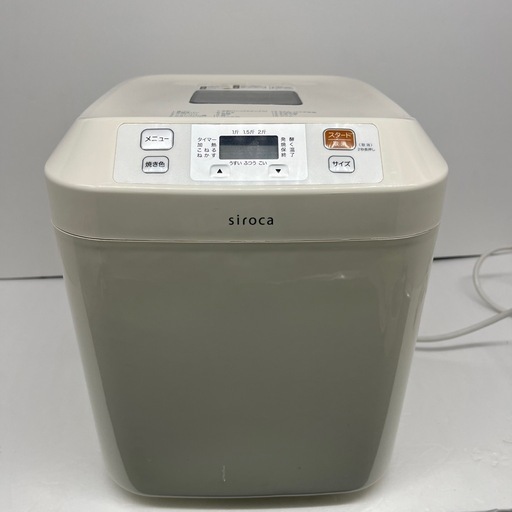 424 siroca ホームベーカリー  SHB-122 ホワイト　※汚れ、使用感あり