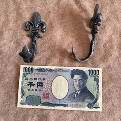 アンティーク　フック２個セットの画像