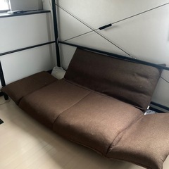 リクライニング　2人掛けソファーの画像