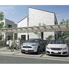 愛媛県　外構工事　カーポート　駐車場　車庫　施工費税込み　お洒落　激安　EXた組の画像