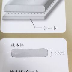 500円 しまむら　まくら2個　低反発枕　ひんやり枕　4つのこだわりまくらの画像