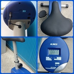 ★[八4900] 〈美品〉　動作確認済み　アルインコ　フィットネスバイク　エアロマグネティックバイク4200    AF4200の画像