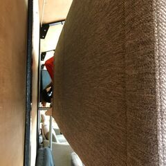 二人掛けソファー ブラウン 【ジャングルジャングル深井店】の画像