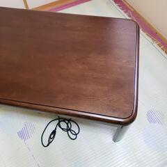 大型こたつテーブル　濃茶の画像