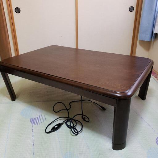 大型こたつテーブル　濃茶