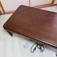 大型こたつテーブル　濃茶の画像