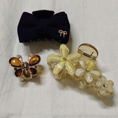 ヘアクリップ3個組