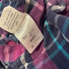 リバーシブル　チェック　シャツ　140の画像