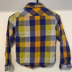 リバーシブル　チェック　シャツ　140の画像