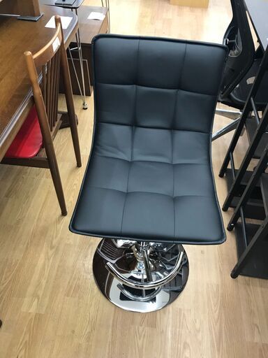 ★ジモティ割あり★ ニトリ カウンターチェア ブラック H×W×D クリーニング済み KJ6736