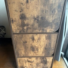 【中古美品】ニトリ　3段扉　Nカラボ　カラーボックス