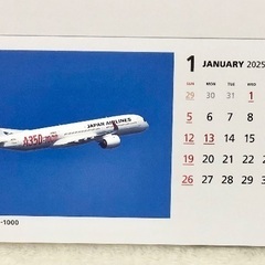 【未使用品】2025年版JAL卓上カレンダーの画像