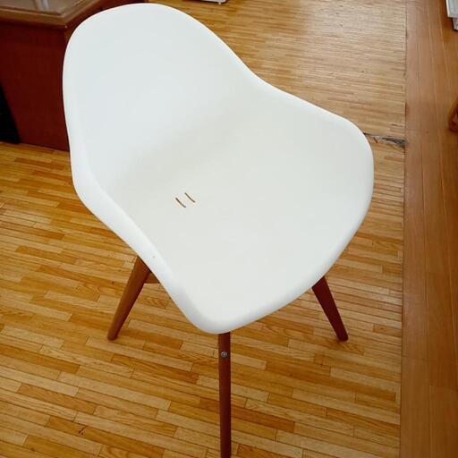 ★ジモティ割あり★ IKEA　チェア　ホワイト　クリーニング済　YJ4308