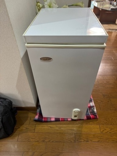 中古☆冷凍庫 60L 2008年製 上開き バスケット付き ハイアール 冷凍ストッカー 直冷式 家庭用 ホワイト Haier JF-NC60A