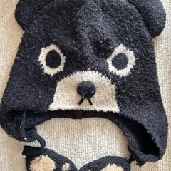 ニット帽子　ミキハウス  くま