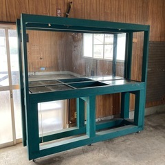 引取限定　無料　鏡付きシェルフ　木材と部品取りに。差し上げます