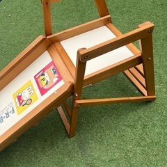 【長さ約195cm】 大型木製滑り台　折りたたみ可能！　室内すべり台の画像