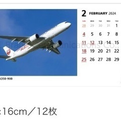 【未使用品】2025年版JAL卓上カレンダーの画像