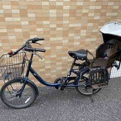 自転車（チャイルドシート、サスベー付属）の画像
