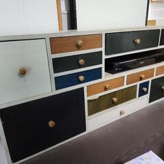 お洒落な引き出し収納　テレビ台にしてます