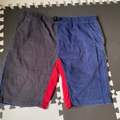 古着／メンズ　バイカラー短パン　Lサイズ