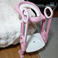 トイレトレーニング　補助便座　子供用　ステップ　踏み台　折りたたみ　トイトレの画像