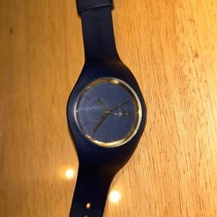 #ice watch シリコン#腕時計 黒　動作未確認