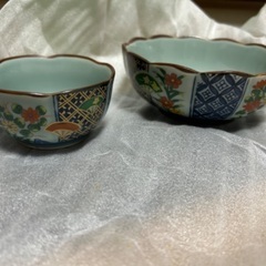 有田焼　西峰作　錦扇花　親子鉢揃　セットの画像