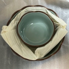 有田焼　西峰作　錦扇花　親子鉢揃　セットの画像