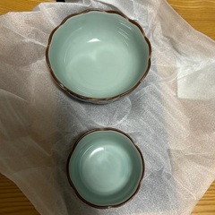 有田焼　西峰作　錦扇花　親子鉢揃　セットの画像