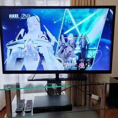 シャープ液晶テレビ40型＋パナソニックBlu-ray＋テレビ台セット