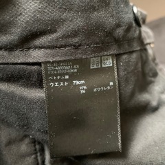 古着／メンズ／チノパン黒　ウエスト79cmの画像