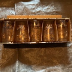 ガラスコップセット５つ　美品　未使用の画像