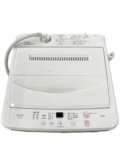 NO.1921 【2023年製】 ヤマダセレクト 全自動洗濯機 YWM-T60L 6kg 生活家電 家電 中古