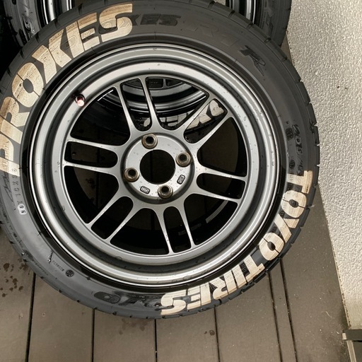 超美品　エンケイ　RPF1 RS   15インチ 8J  バリ山R1R 付き
