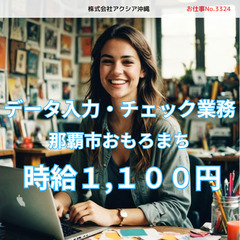 データ入力チェック業務（バックヤード）スタッフ募集　　NO.3324