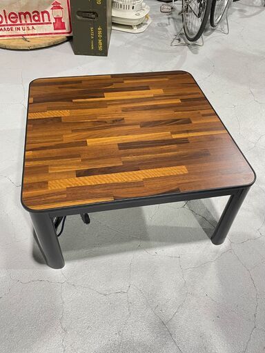 ④★YUASA★こたつテーブル CK-7522MD ブラック×ブラウン 74×74cm　リバーシブル天板　オシャレ