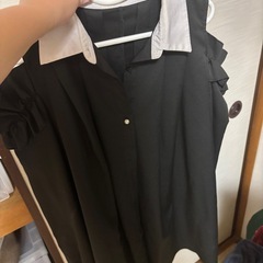 【SPINNS】オフショルブラウスワンピの画像