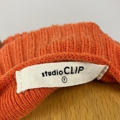 ☆値下げ☆N2411-029 studioCLIP タートルネックセーター Freeサイズ 中古 毛玉ありの画像