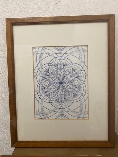 曼荼羅アート・絵画　・フレーム付き