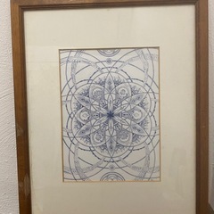 曼荼羅アート・絵画　・フレーム付き