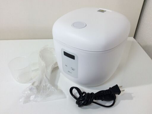 (11/16受渡済)JT9754【simplus/シンプラス 炊飯器】美品 SP-RCMC4-WH 3合炊 マイコン炊飯ジャー