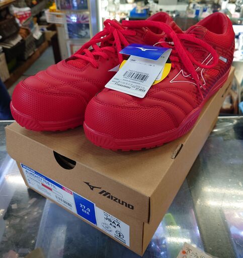 ●リサイクルショップだいえい ミズノ 安全靴 27㎝ 新品 MIZUNO 税込 7,700円