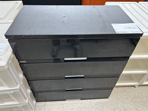 ★ジモティ割あり★ Fits 衣装ケース 黒 H80×D41×W75.3 クリーニング済み TJ9521