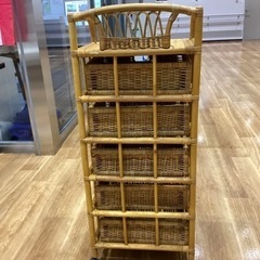 ラタンチェスト【町田市再生家具】241995の画像