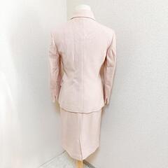 ポールスチュアート スーツスカートセットアップ シングル 比翼ボタン ピンク 4 M レディースの画像