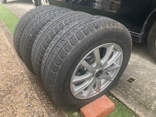 スタッドレス アルミホイールセット 中古4本 175/70R14  アクア フィット等コンパクトカー