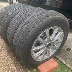 スタッドレス アルミホイールセット 中古4本 175/70R14 アクア